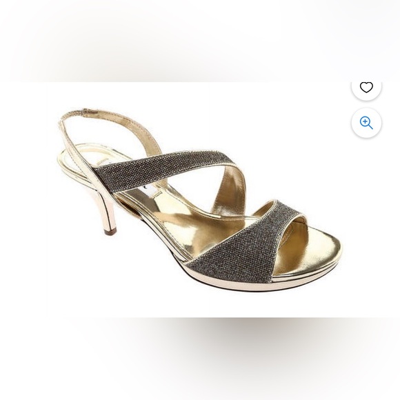 Nina Gold Sling back Heel - Picture 1 of 5